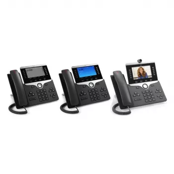 Cisco IP Phone 8851 - Charcoal VoIP Desk Phone with SIP, Gigabit Ethernet, Bluetooth and PoE