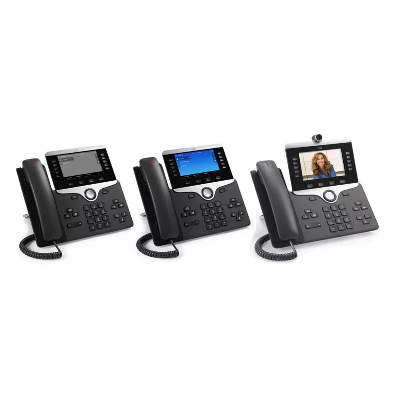 Cisco IP Phone 8851 - Charcoal VoIP Desk Phone with SIP, Gigabit Ethernet, Bluetooth and PoE