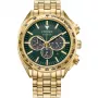 CITIZEN Eco-Drive Chronograph Watch CA4542-59X 43mm Stainless Steel Green Dial
