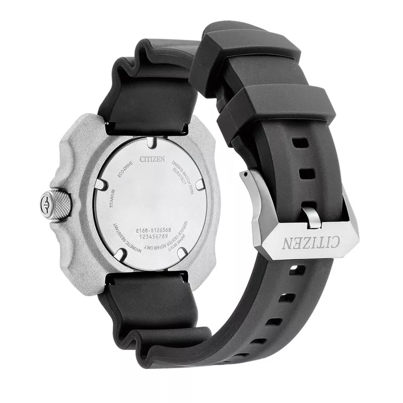 CITIZEN Eco-Drive Diver's Watch BN0220-16E 46.5mm Black Ion-Plated Stainless Steel