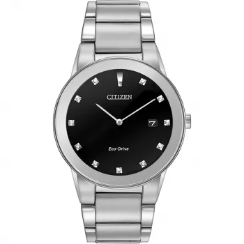 CITIZEN Eco-Drive Men's Watch AU1060-51G 40mm Stainless Steel Black Dial