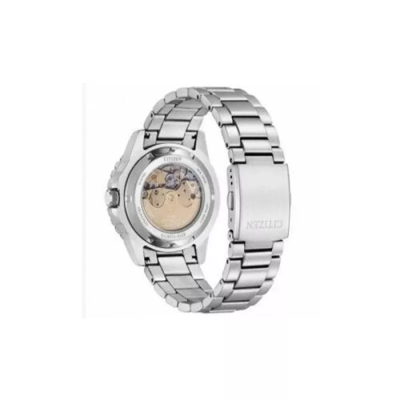 CITIZEN Men's Automatic Diver Watch NJ0170-83Z 43mm Orange Dial Stainless Steel