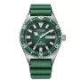 CITIZEN Men's Automatic Diver Watch NY0121-09X 41mm Green Dial Rubber Strap