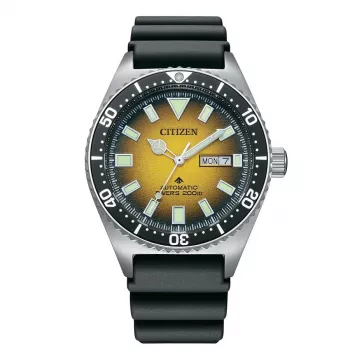 CITIZEN Men's Automatic Watch NY0120-01X 41mm Black Dial Black Rubber Strap