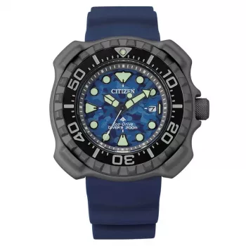 CITIZEN Promaster Marine Eco-Drive Diver's Watch BN0227-09L 46.5mm Blue Dial Blue Polyurethane Strap