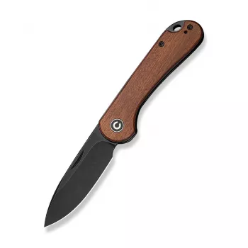 CIVIVI Elementum Slip Joint Folding Knife, Guibourtia Wood Handle, Nitro-V Steel Blade, 75mm