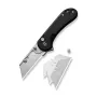 CIVIVI Elementum Utility Aluminum Black Knife D2
