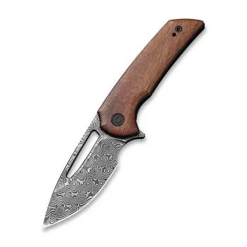 CIVIVI Odium Damascus Folding Knife, 2.65 inch Damascus Drop Point Blade, Black G10 Handle, Liner Lock, EDC Pocket Knife by Ferrum Forge