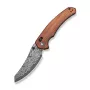 CIVIVI Sixgill Damasteel Folding Knife with Carbon Fiber Handle, 88mm Drop Point Blade, Liner Lock, Ceramic Bearings, Reversible Deep Carry Clip, C24050-DS1