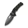 CIVIVI Vexron Damasteel Folding Knife with G10 Milled Black & Green Handle