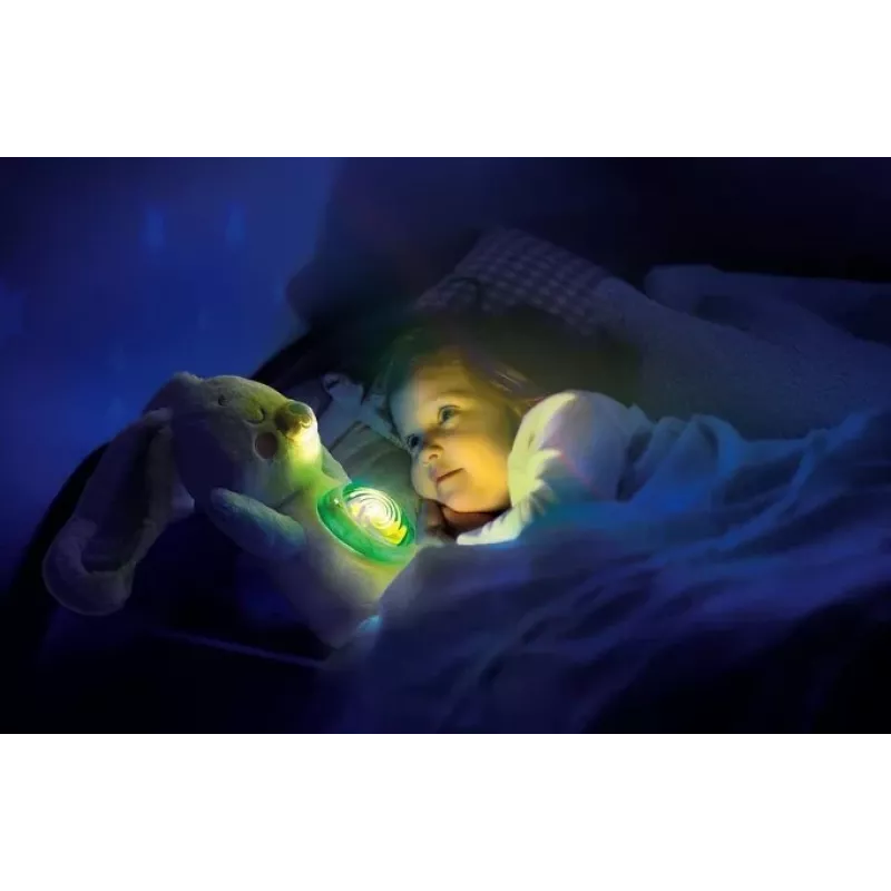 Clementoni Cuddly Toy - Bunny Projector with Starry Sky, Melodies and Nature Sounds