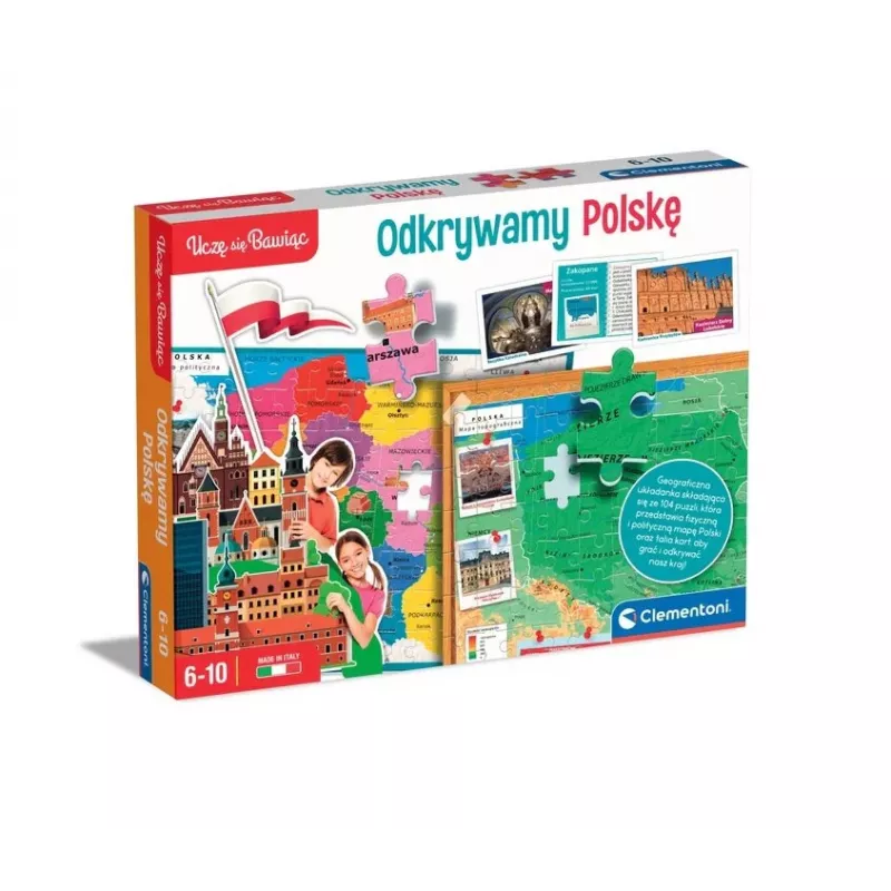 Clementoni Educational Game Discover Poland Learn Through Play Polish Language 50776