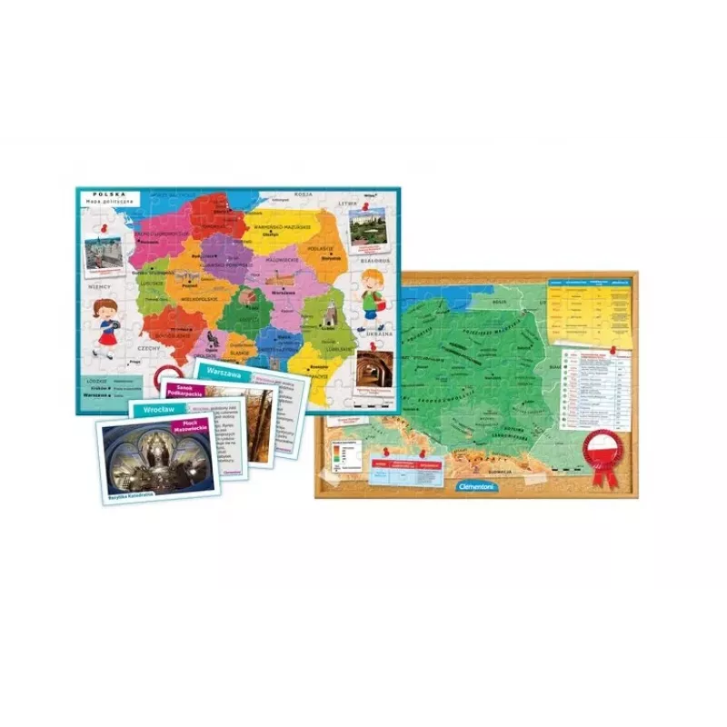 Clementoni Educational Game Discover Poland Learn Through Play Polish Language 50776