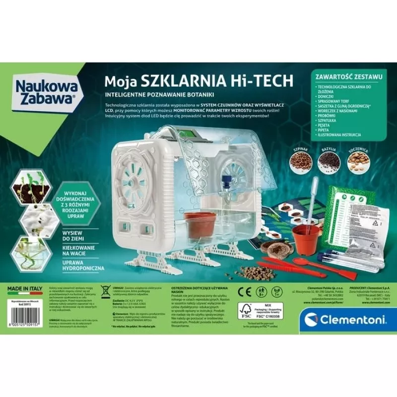 Clementoni Scientific Fun - High-Tech Greenhouse Lab: Botanical Experiments