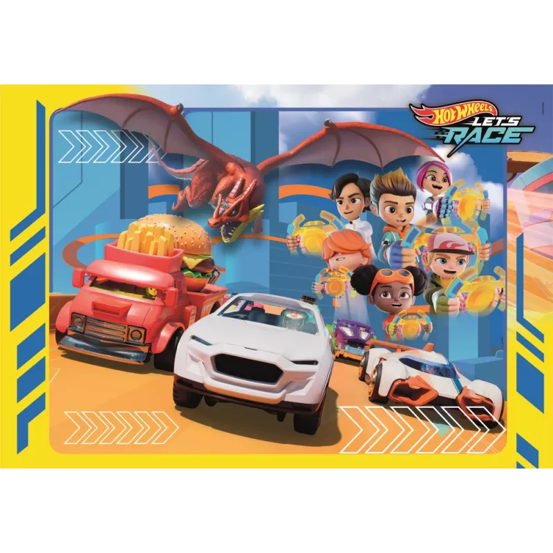 Clementoni Super Color Puzzle 30 Pieces Hot Wheels 20284