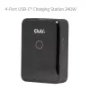 CLUB 3D CAC-1933 4-Port USB-C Charging Station 240W GaN PD 3.1 PPS LED Display