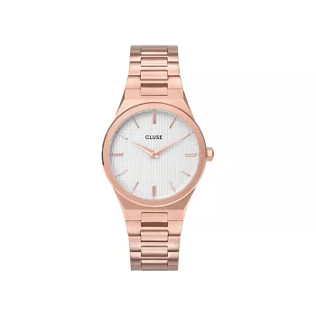 CLUSE Minuit Ladies Watch 33 mm Rose Gold Stainless Steel Mesh