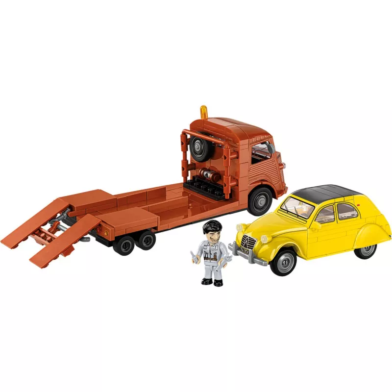 COBI Citroen Type H Car Transporter & 2CV Type AZ (Scale 1:35)