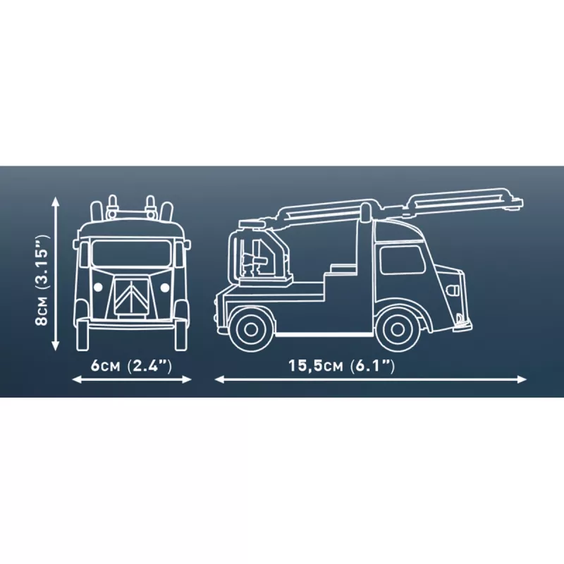 COBI Citroen Type H Pompiers (1:35 Scale) Plastic Model Kit