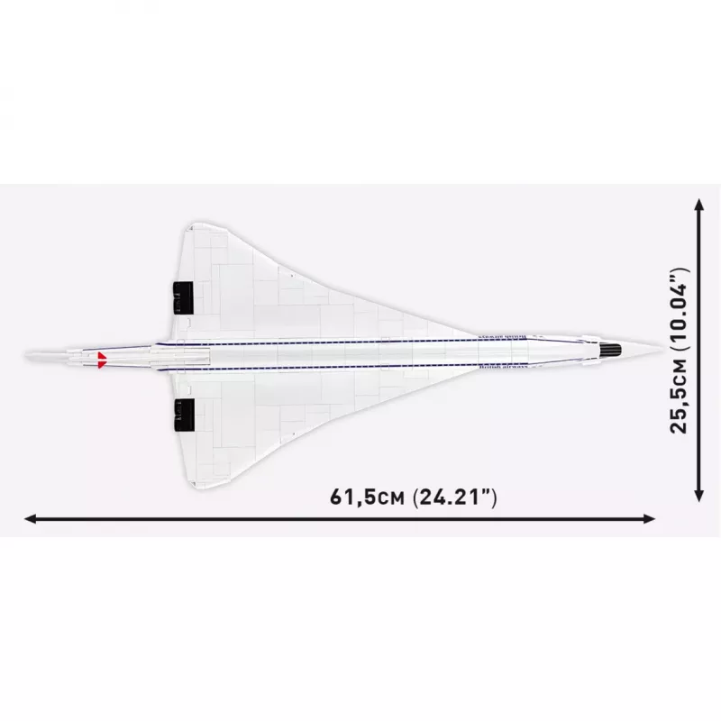 COBI Concorde G-BBDG Building Set 450 Pieces 1:95 Scale