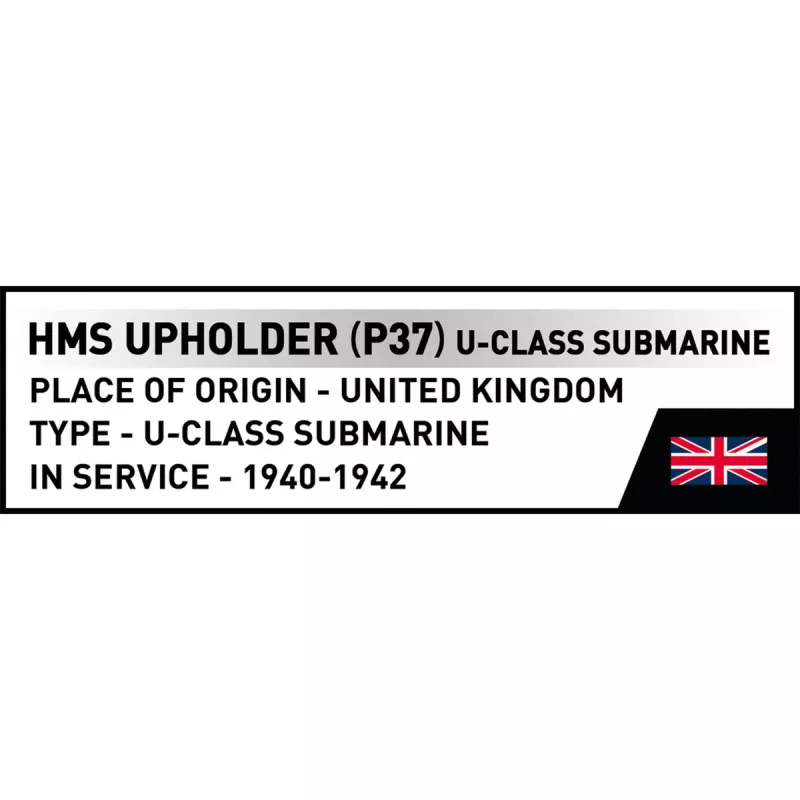 COBI HMS Upholder (P37) U-class Submarine 1:300 Scale Model Building Blocks Set 4862