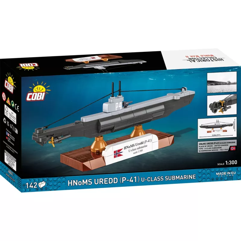 COBI HNoMS Uredd (P-41) U-class Submarine Scale Model Kit 1:300
