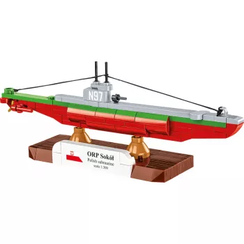 COBI ORP Sokół Polish Submarine Paper Model Kit 1:300