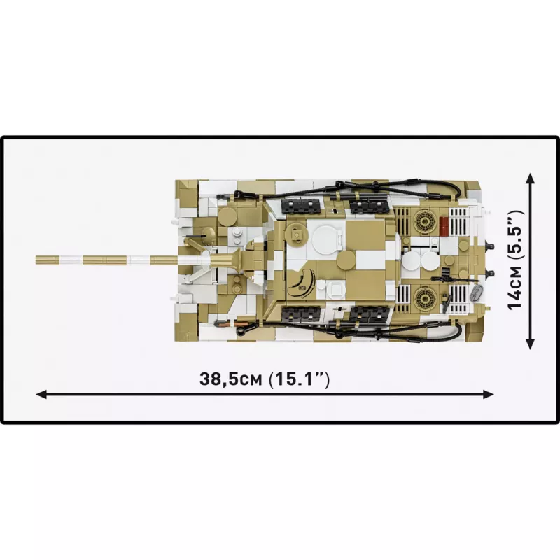 COBI Panzerjäger Tiger Ausf. B Jagdtiger Building Blocks Set (1371 Pieces)
