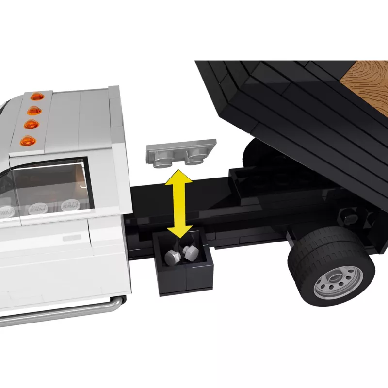 COBI RAM 3500 Dump Truck 1:35 Scale Building Blocks Set