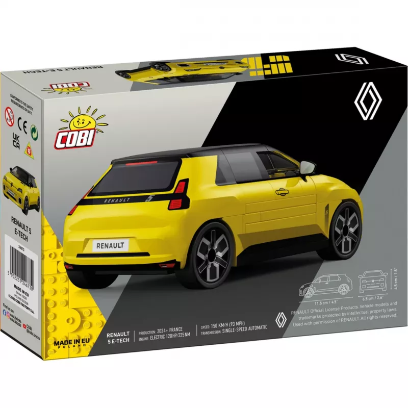 COBI Renault 5 E-Tech Yellow 1:35