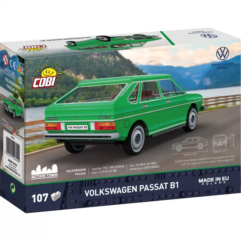 COBI Volkswagen Passat B1 (Green, Scale 1:35) Construction Set