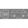 COBI Volkswagen T3 Police Building Block Set 1:35 Scale 225 Pieces