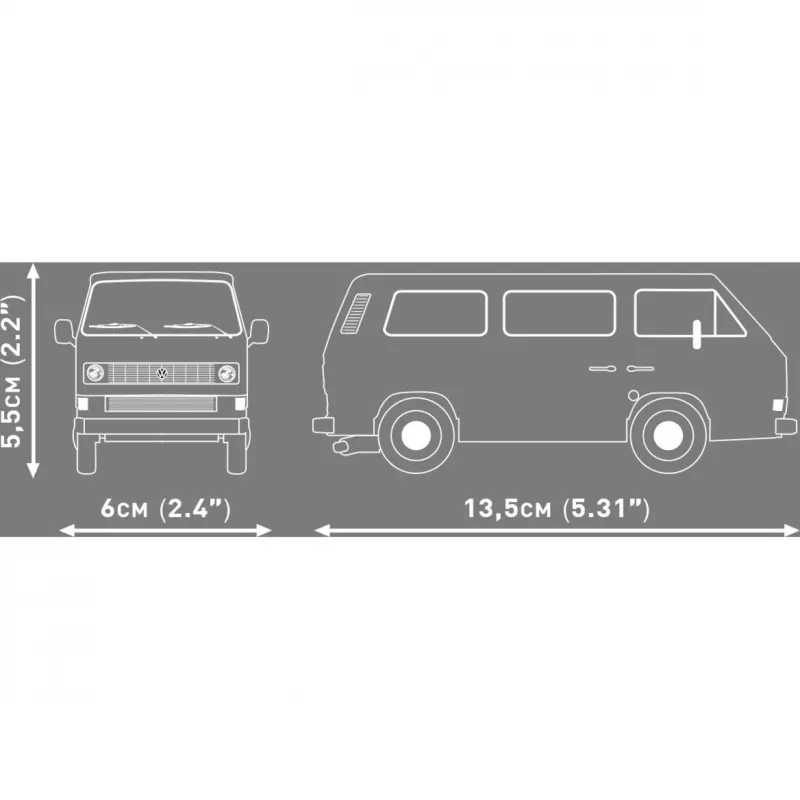 COBI Volkswagen T3 Transporter 1:35 Scale Die-Cast Model (Blue)
