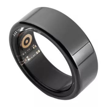 COLMI R02 Smart Ring, Size 11, 20.3 mm (Black) + Charging Case