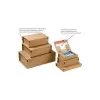 ColomPac CP 066.02 Postal Shipping Box SM, Brown, Internal 215 x 155 x 43 mm, Self-Adhesive