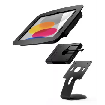 Compulocks Security Enclosure for Apple iPad 10.9-inch (10th/11th Gen) with Counter/Wall Mount and Hub, Black