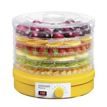 CONCEPT Food Dehydrator SO1015 – 5 Trays, 245 W, White