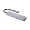 CONCEPTRONIC 7-in-1 USB-C Docking Station with HDMI 4K, 100W PD, 2x USB-A, SD & MicroSD Card Readers, 25 cm Cable, Space Grey