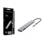 CONCEPTRONIC 7-in-1 USB-C Docking Station with HDMI 4K, 100W PD, 2x USB-A, SD & MicroSD Card Readers, 25 cm Cable, Space Grey