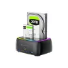 Conceptronic DONN36B 2-Bay SATA HDD/SSD Docking Station, USB 3.0, 2x USB-A, Black