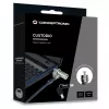 Conceptronic NBT Notebook Key Lock Standard 1.80m – Braided Steel Cable with Zinc Alloy Lock Head, Kensington T-Bar, 2 Keys, Silver/Black