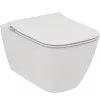 Connect Air Wall-Hung Rimless Toilet with Soft-Close Seat, Aquablade Flush, White