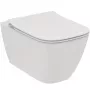 Connect Air Wall-Hung Rimless Toilet with Soft-Close Seat, Aquablade Flush, White