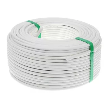 CONOTECH NS100 Trishield Coaxial Cable 1m White 75 Ohm Triple Shielded
