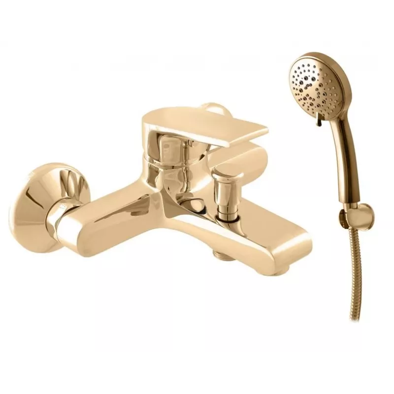 CONTIPRO Colorado Bath Mixer with Shower Holder Gold DCO154.5/1Z