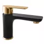 CONTIPRO DVT526 Basin Mixer Tap Matte Black/Gold Single Lever Deck Mounted