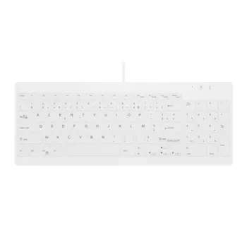 Contour ACTIVE KEY Hygiene Compact Ultraflat Wired USB Keyboard Black (AK-C7012F-UVS-W/FR)