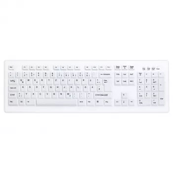 CONTOUR DESIGN Active Key AK-C8100 Full-Size Wireless Keyboard (RF 2.4 GHz, Membrane, White, QWERTZ)