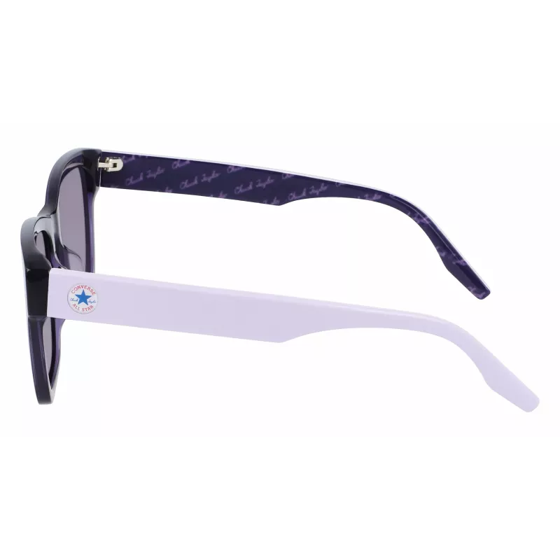 Converse All Star Women's Sunglasses CV501SLLSTAR5 - Black Square Frame, Smoke Grey Lenses 56/18/140 mm