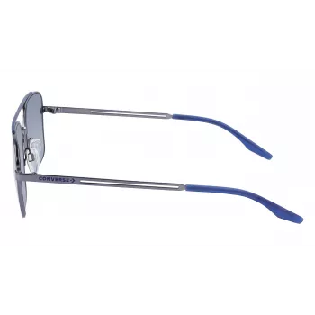 CONVERSE CV101STIVATE7 Men's Sunglasses - Black Acetate Frame, Grey Polycarbonate Lens, UV400 Protection, 56/17/145 mm